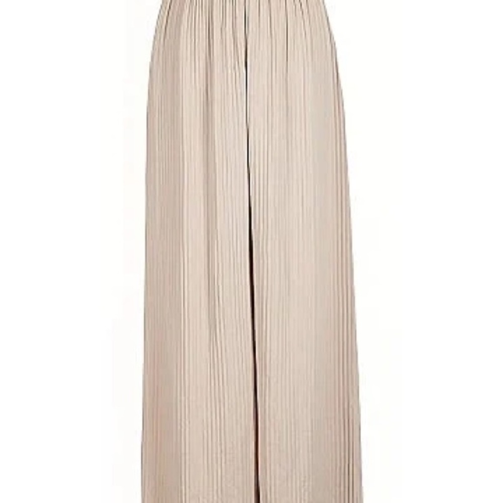 Uniqlo Beige Wide-Leg Pants